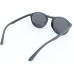 Power Sunglasses Round Black Tint Lenses