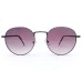 Power Sunglasses Grey Round Black Gradient Lenses