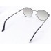 Power Sunglasses Grey Round and Grey Gradient Lenses