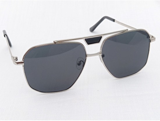 Power Sunglasses Large Aviator Black Tint Lenses