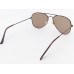 Power Sunglasses Medium Aviator Brown Tint  Lenses