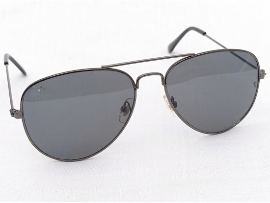 Power Sunglasses Medium Aviator Black Tint  Lenses