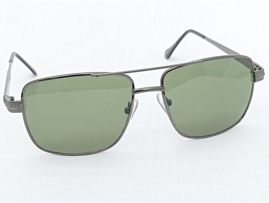 Power Sunglasses Large Aviator Green Tint Lenses