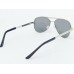 Power Sunglasses Large Aviator Black Tint Lenses