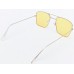 Power Sunglasses Medium Aviator Yellow Tinted Lenses