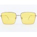 Power Sunglasses Medium Square Yellow Tinted Lenses