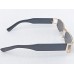 Power Sunglasses Medium Rectangle Black Tint Lenses