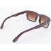 Power Sunglasses Medium Rectangle Sports Brown Gradient Lenses