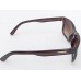 Power Sunglasses Medium Rectangle Sports Brown Gradient Lenses