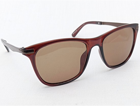 Power Sunglasses Medium Square Brown Tint Lenses