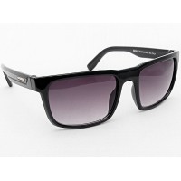 Power Sunglasses Medium Rectangle Sports Black Gradient Lenses