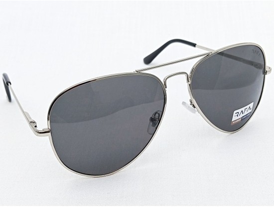 Power Sunglasses Large Aviator Black Tint Lenses