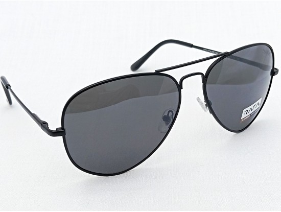 Power Sunglasses Large Aviator Black Tint Lenses