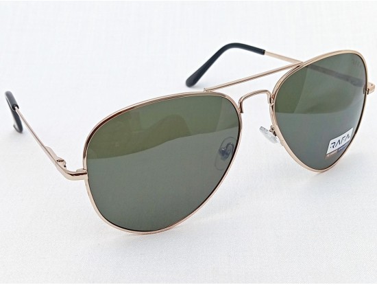 Power Sunglasses Large Aviator Green Tint Lenses