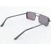 Power Sunglasses Medium Rectangle Black Tint Lenses