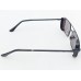 Power Sunglasses Medium Rectangle Black Tint Lenses