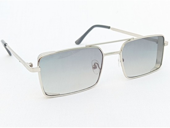 Power Sunglasses Medium Rectangle Grey Gradient Lenses