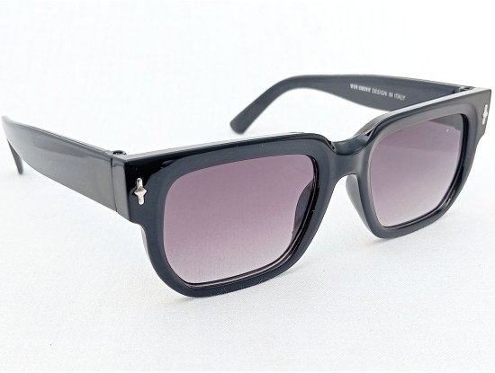 Power Sunglasses Medium Wayfarer Black Gradient Lenses