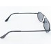 Power Sunglasses Medium Rectangle Black Tint Lenses