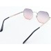 Power Sunglasses Medium Hexagon Blue Gradient Lenses