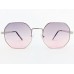 Power Sunglasses Medium Hexagon Blue Gradient Lenses