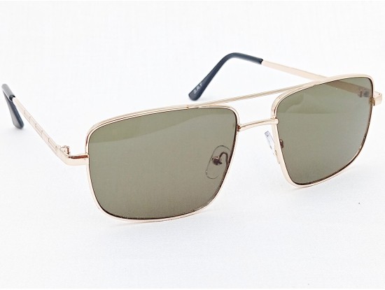 Power Sunglasses Medium Aviator Green Tint Lenses
