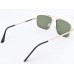 Power Sunglasses Medium Aviator Green Tint Lenses