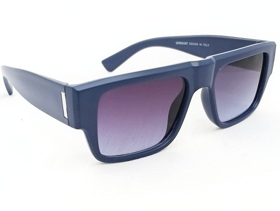 Power Sunglasses Medium Rectangle Black Blue Gradient Lenses Power Sunglasses Medium Rectangle Black Blue Gradient Lenses