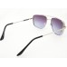 Power Sunglasses Medium Aviator Black Blue Gradient Lenses