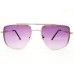 Power Sunglasses Medium Aviator Black Blue Gradient Lenses