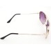 Power Sunglasses Medium Aviator Black Blue Gradient Lenses