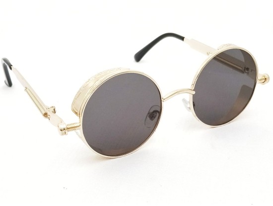 Power Sunglasses Medium Round Black Tinted Lenses Power Sunglasses Medium Round Black Tinted Lenses