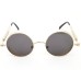 Power Sunglasses Medium Round Black Tinted Lenses