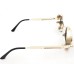 Power Sunglasses Medium Round Black Tinted Lenses