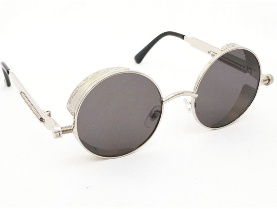 Power Sunglasses Medium Round Black Tinted Lenses Power Sunglasses Medium Round Black Tinted Lenses