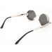 Power Sunglasses Medium Round Black Tinted Lenses