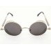 Power Sunglasses Medium Round Black Tinted Lenses