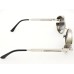 Power Sunglasses Medium Round Black Tinted Lenses
