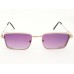 Power Sunglasses Medium Rectangle Black Purple Gradient Lenses