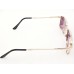 Power Sunglasses Medium Rectangle Black Purple Gradient Lenses