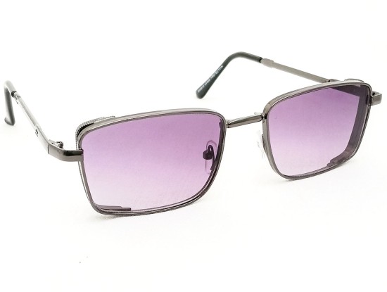 Power Sunglasses Medium Rectangle Black Purple Gradient Lenses Power Sunglasses Medium Rectangle Black Purple Gradient Lenses