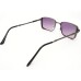 Power Sunglasses Medium Rectangle Black Purple Gradient Lenses