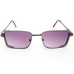 Power Sunglasses Medium Rectangle Black Purple Gradient Lenses