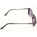 Power Sunglasses Medium Rectangle Black Purple Gradient Lenses
