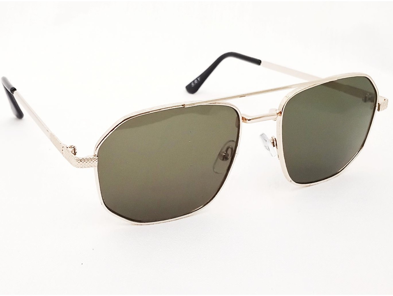 Power Sunglasses Medium Aviator Green Tinted Lenses Power Sunglasses Medium Aviator Green Tinted Lenses