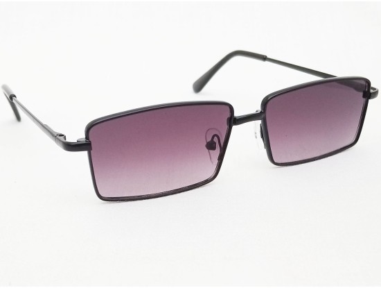 Power Sunglasses Medium Rectangle Black Gradient Lenses