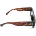 Power Sunglasses Medium Rectangle Green Tint Lenses