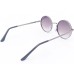 Power Sunglasses Medium Round Black Gradient Lenses