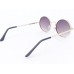 Power Sunglasses Medium Round Black Gradient Lenses