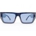 Power Sunglasses Medium Rectangle Blue Tinted Lenses